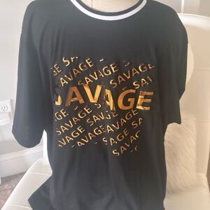 Laundry by Design Black and Gold Tee